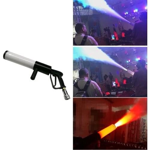 Dj Led Gun Co2 Gun Pistola Co2 Jet Machine Stage Effect Handhold Co2 Gun Disco Equipment Led Stage Light RGB Club Bar Wedding