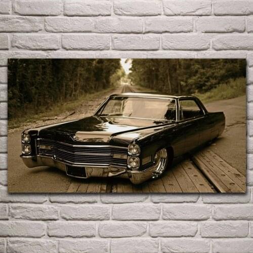 Oldtimer vintage car vehicle artwork fabric poster living room home wall decorative canvas silk art print KL209