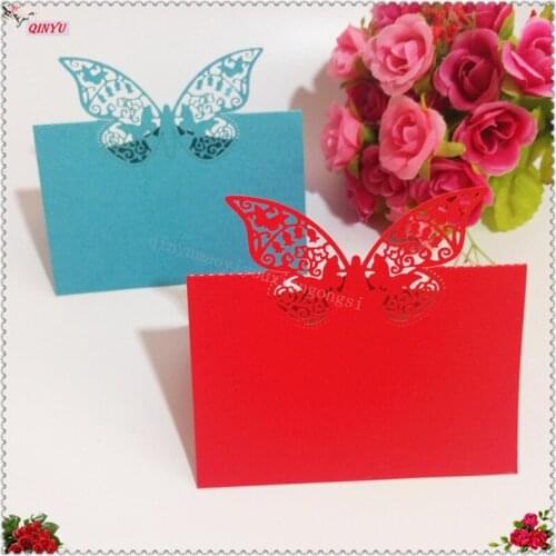 European style 10PC 12*9cm Elegant Wedding Invitations Card White Wedding Name Card Paper Cards Party Wedding Supplies 6zsh082