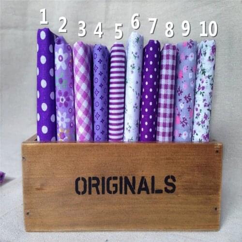 10 pcs/lot New arrive 50x50cm purple series 100% Cotton Fabric Sewing Tilda Doll Cloth DIY Quilting Patchwork Tissue Textile