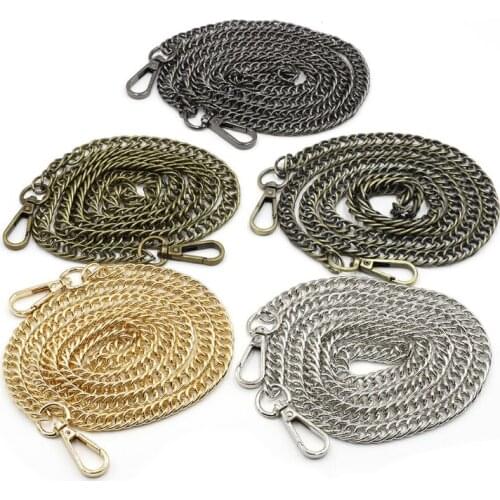 120cm DIY Chain Strap Handbag Chains Accessories Purse Shoulder Crossbody Replacement Straps with Metal Buckles