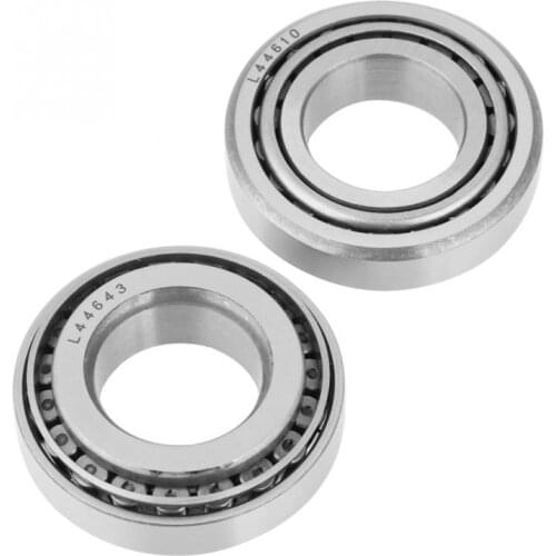 2Pcs 25.4x50.292x14.22mm L44643(cone)-L44610(cup) High Speed Tapered Roller Bearings Car Vehicle Single Row Tapered Cone Bearing