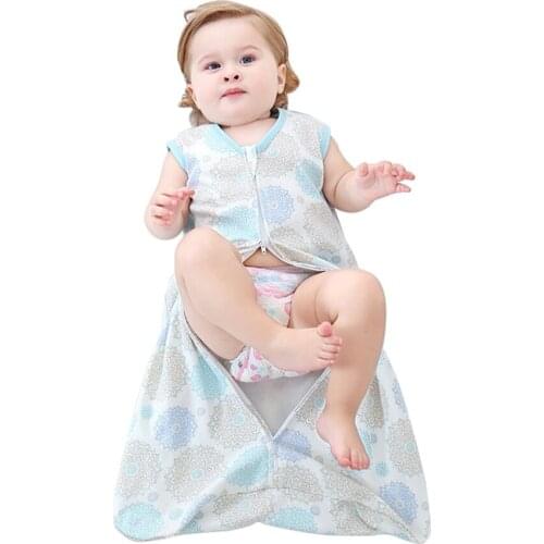 2020 Newborn Baby Sleeping Bags Sack Soft Breathable Cotton Baby Wearable Blanket with 2-Way Zipper for Infant Unisex Kids 0-6M