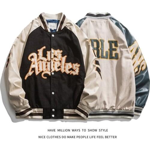 Spring Embroidery Baseball Jacket 2021 Women Coat Men Couple Bomber Unisex Boyfriend Style Varsity Hiphop Streetwear