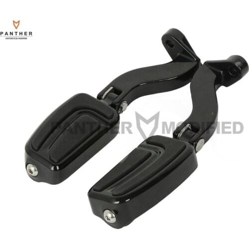 Black Motorcycle Passenger Foot Pegs Foot Rest case for Harley Tri-Glide Electra Glide Models 1993-2016 1995 2000 2010 2012 2013