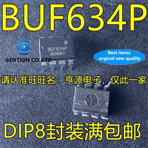 5Pcs BUF634P BU634 DIP-8 High speed operational amplifier chip in stock 100% new and original