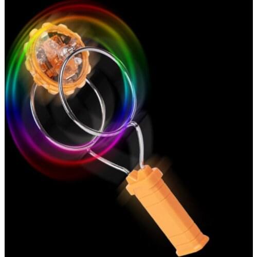 Kids LED Light Magnetic Gyro Wheel Hand Spinner Magic Spinning Toy Children Gift