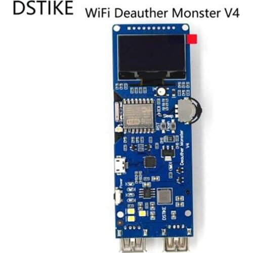 DSTIKE WiFi Deauther Monster V4 ESP8266 18650 board Reverse Protection With Antenna and Case