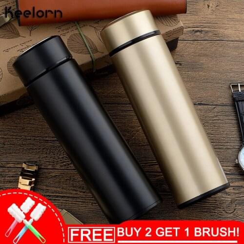 Keelorn 500ml Hot Sale Stainless Steel Vacuum Flasks Thermoses Cup Outdoor Portable Thermal Insulation Vacuum Flasks Cup Bottles