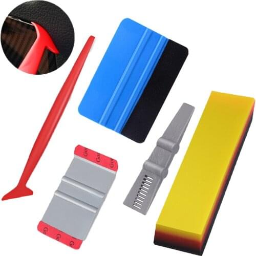 EHDIS Vinyl Film Car Wrap Tool Set Carbon Fiber Squeegee Long Edge Scraper Stickers Window Tinting Auto Car Accessories