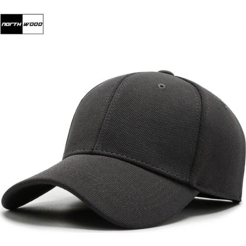 NORTHWOOD Elasticity Summer Baseball Cap For Men Women Fixed Size Dad Hat Bone Casquette Snapback Solid Trucker Caps 58cm