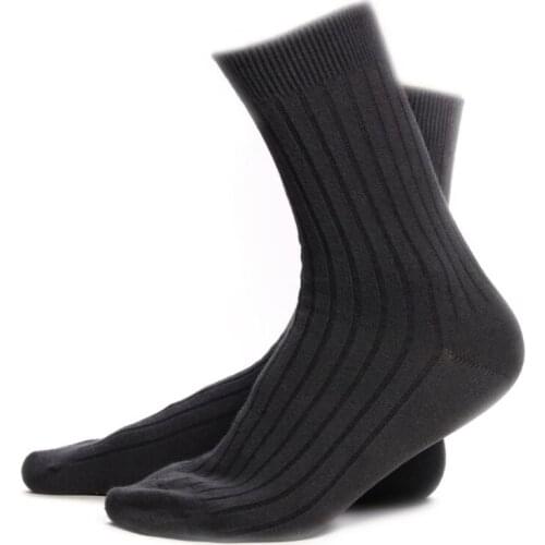 4Pairs High Quality Mens Comb Cotton Socks White Black Thermal Comfortable Male Solid Sokken Mens Bussiness Dress Sock Soks New