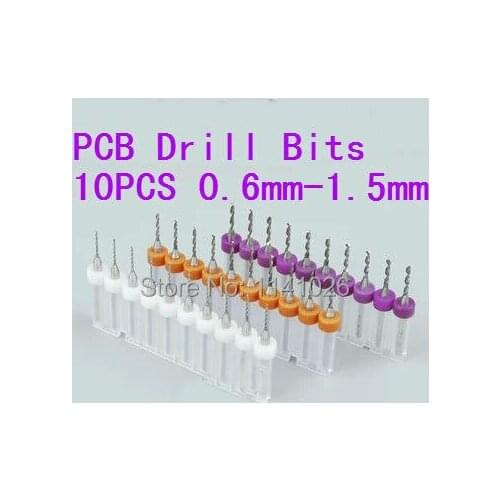 New 0.6mm to 1.5mm Drill PCB Print Circuit Board Bits,PCB CNC d Bits Milling Machine,mini bits,Free Shipping