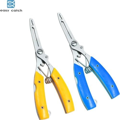 Stainless steel Fishing Pliers Crimping sleeve tool Split rings tackle Cutters Fishing Hooks Remover