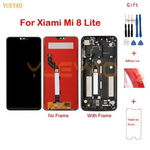 Original LCD For Xiaomi Mi 8 Lite LCD Display Touch Screen Digitizer Assembly With Frame For Xiaomi Mi8 Lite Mi 8X Repair Parts