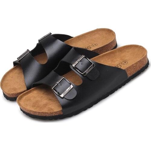 Cork male slippers summer pinch non-slip beach sandals and slippers Korean version of the trend of sandals casual slippers