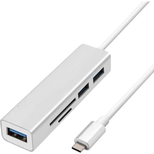 USB HUB 4 Port With Power Port Multiple USB 3.0 Splitter OTG Adapter Hub USB Computer Accessories