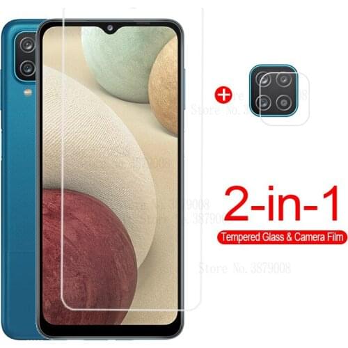 2in1 Tempered Glass For Samsung Galaxy A12 Lens Film Screen Protector For Samsung A12 A 12 SM-A125F/DS A125F Protective Glass