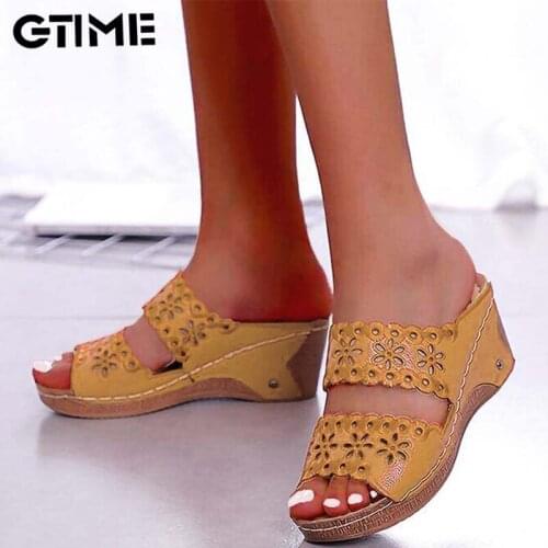 Shoes Woman Sandals For Beach Shoes Slip On Fashion Gladiator Sandals Women Thick Bottom Footwear Flat Sandals Female#SJPAE-99