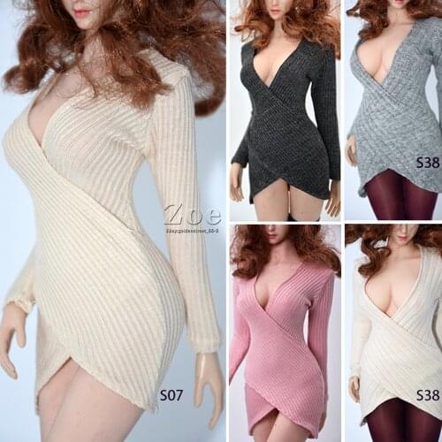 1/6 Female soldier OL skirt dress for 12 inch TBL PH action figure body costume