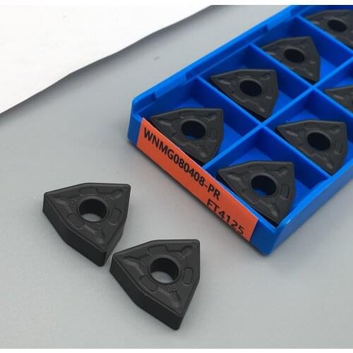 10PCS WNMG080408 PR FT4125 high quality External Turning Tools Carbide turning inserts Machine Tool Accessories Steel Parts