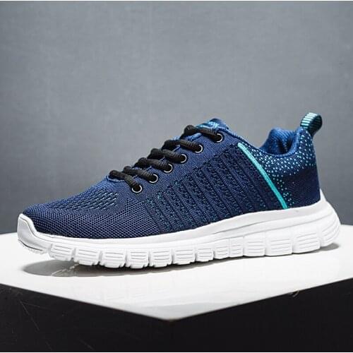 2021 Sneakers men shoes Flats Casual male footwear Lace-up Light Breathable Tennis shoes zapatillas de hombre chaussure homme E1