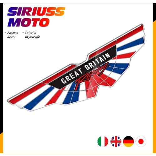 3D Motorcycle Flag Sticker Case for Triumph Tiger 800 1200 STREET TRIPLE 675 765R Decals for Vespa Italy Sticker