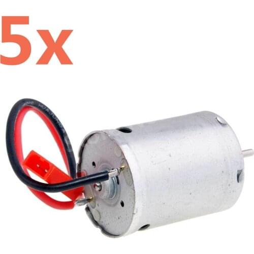 5 Pieces RC Car Metal 370 Motor Series Electric Motors For 1/18 Scale Models Revel 24540 Scorch Hobbico Dromida BX/MT/SC4.18