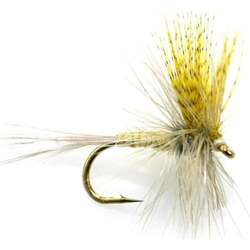 6pcs Aventik Light Hendrickson Dry Trout Fly Flies Various Size Flies Fish Flies