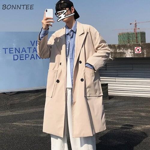 BONNTEE Men's Classic Trench Coats