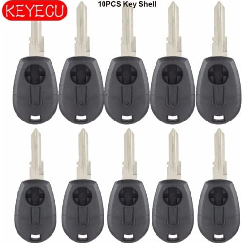 Keyecu Transponder Key Shell Case for Fiat Bravo Brava Palio Punto Marea Seicento Coupe Uncut Blade