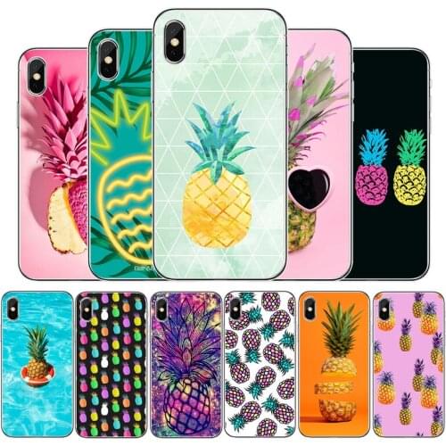 Color of pineapple Cover Soft Silicone Phone Case For iPhone 5 5S 6 6plus 7 8 plus X XR XS Max 11 PRO Max SE 2020