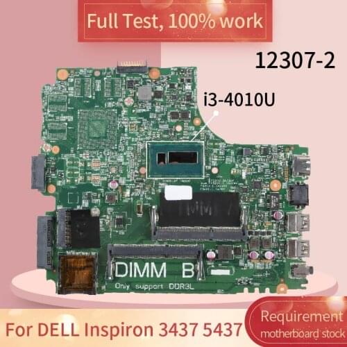 CN-0Y3JGV For DELL Inspiron 3437 5437 12307-2 0Y3JGV SR16Q i3-4010U Notebook motherboard Mainboard full test 100% work