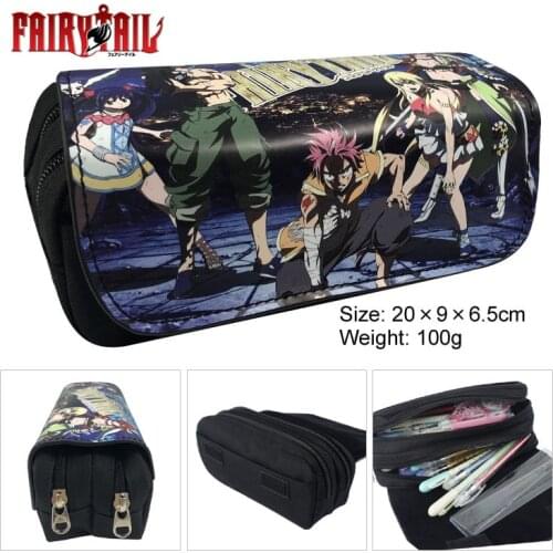 IVYYE Fairy Tail Fashion Cosmetics Bags School Pencil Case Storage Pen Bag Large-capacity Stationery Unisex Gifts