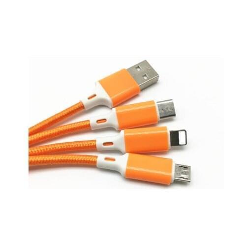 Multi 3 In 1 Micro USB TypeC Charging Cable Guitar Design Keychain Data Sync Line For Cable IOS Android ph