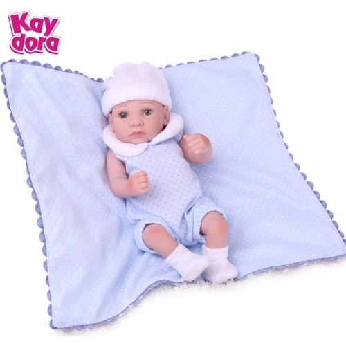 KAYDORA 10 Inch 25cm Full Vinyl Doll Reborn Boy Babies Bathe Play Toys Sleep Doll For Children Gifts Bebe Bath Toys