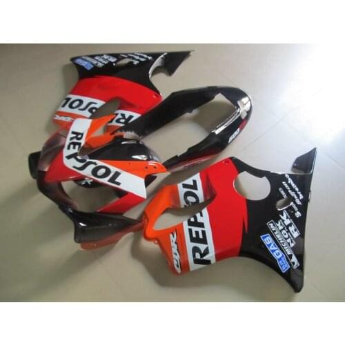 Injection molding fairing kit for HONDA CBR 600 F4i 2004 2005 2006 2007 black red REPSOL fairings set CBR600 04-07 bodywork SZ14