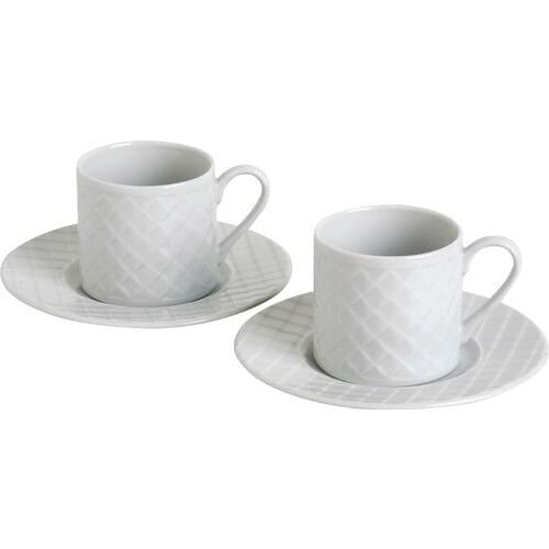 Kutahya has Porcelain Plaid Coffee Cup Pad 12 Piece 6 Personality