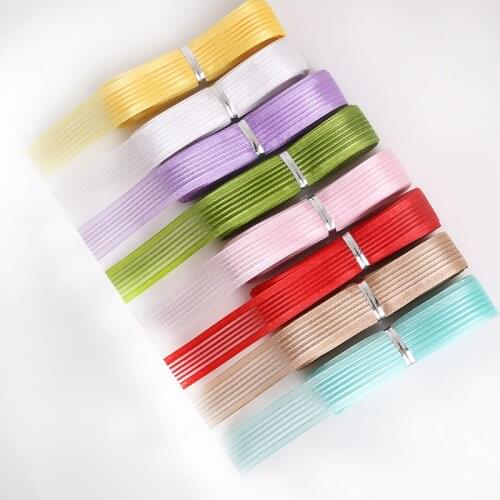 Hot Sale 5yards Soild Color Broadside Organza Ribbons For DIY Wedding Party Decoration Crafts Gift Packing Belt (18mm Width)
