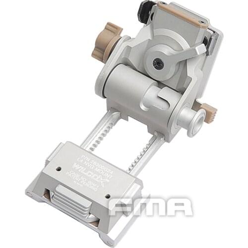 FMA Helmet Mounted Dumper l4g24 NVG Aluminum Frame Mount CNC Silver Tb620-s