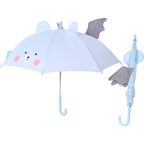 Cute Cartoon Dinosaur Children Umbrella Long Handle Anti-UV Waterproof Umbrella Portable Kids Parasol the Gifts for children Stu
