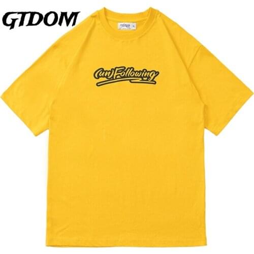 GTDOM Men Summer T-Shirts O-Neck Short Sleeve Cotton 2021 New Casual 3 Color Print Letter Soft Wen T-Shirts