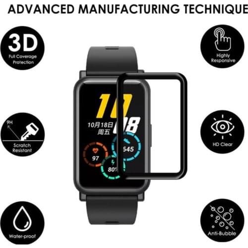 2Pcs Unthin Soft TPU Clear Protective Film For Hua-wei Honor ES Smart Watch Full Screen Protector For -Huawei Watch Fit