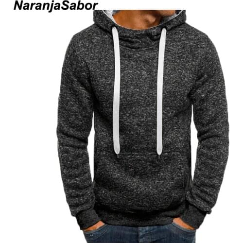 NaranjaSabor New Mens Cutton Hoodies 2020 Autumn Long Sleeve Casual Fashion Outwear Mens Brand Clothing Man Sweatshirt 3XL N541