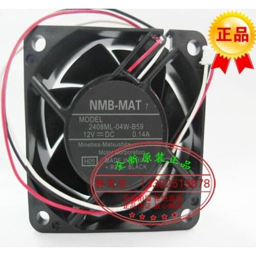 NEW NMB-MAT NMB 2408ML-04W-B59 DC12V 0.14A 6020 Projector cooling fan