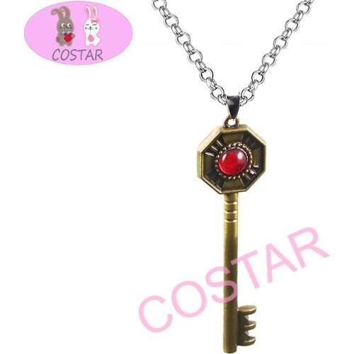 COSTAR Anime JoJos Bizarre Adventure Kuujou Joutarou Star Platinum Cosplay Necklace Metal Popular Jewelry Pendant Necklaces