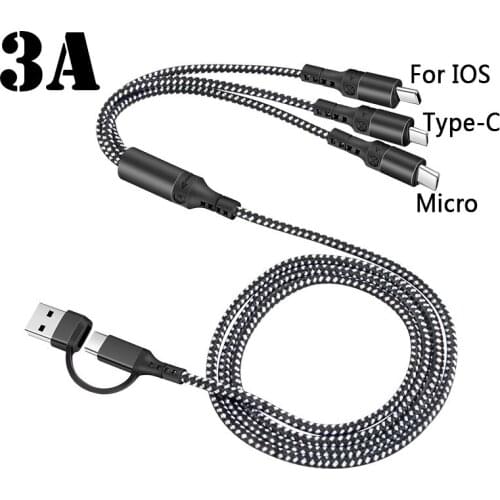 PD Fast Charger Cord USB 5A Type-c Cable 5 in 1 PD line for Samsung Xiaomi mi 10 Charge Cable for Macbook Pro Quick Charge