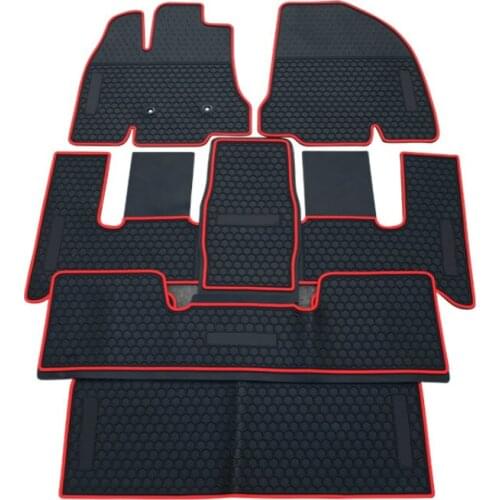 Custom Rubber Car Floor Mats for 2009-2019 Year Honda Odyssey 7 Seats No Odor Waterproof Carpets