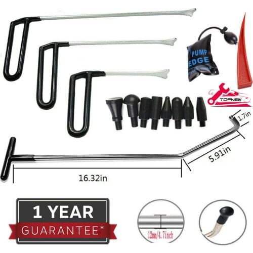 Rods Dent Remover Tools Paintless Dent Repair Tools Kit Hail Damage Removal Car Ding Dent Repair Rod Hook