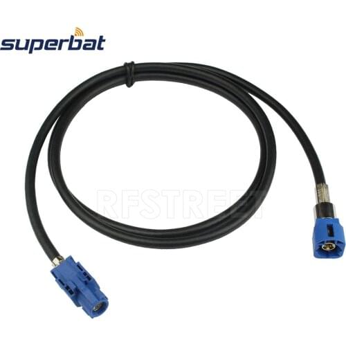 Superbat Vehicle/Automobile High-Speed Transmission Fakra HSD C Signal Blue LVDS LCD 120cm Shielded Dacar 535 4-Core Cable